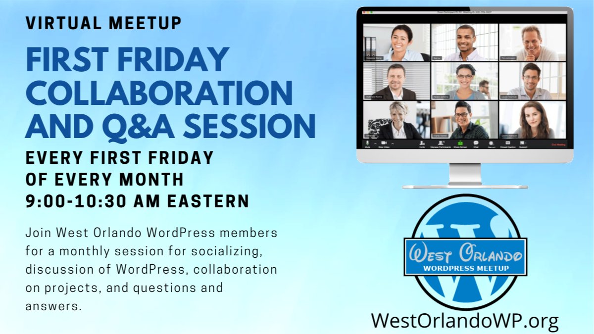 First Friday WordPress Collaboration Meetup – January 2026